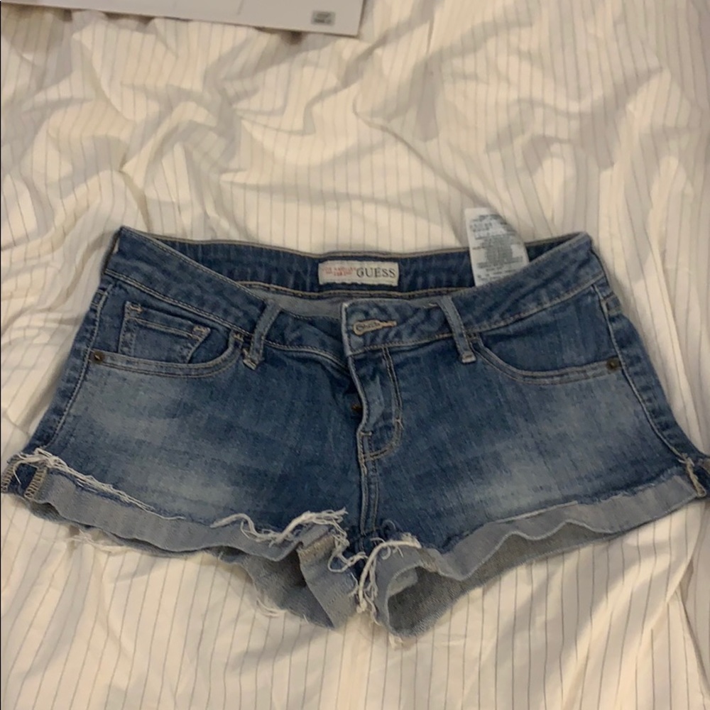 Guess blue denim shorts